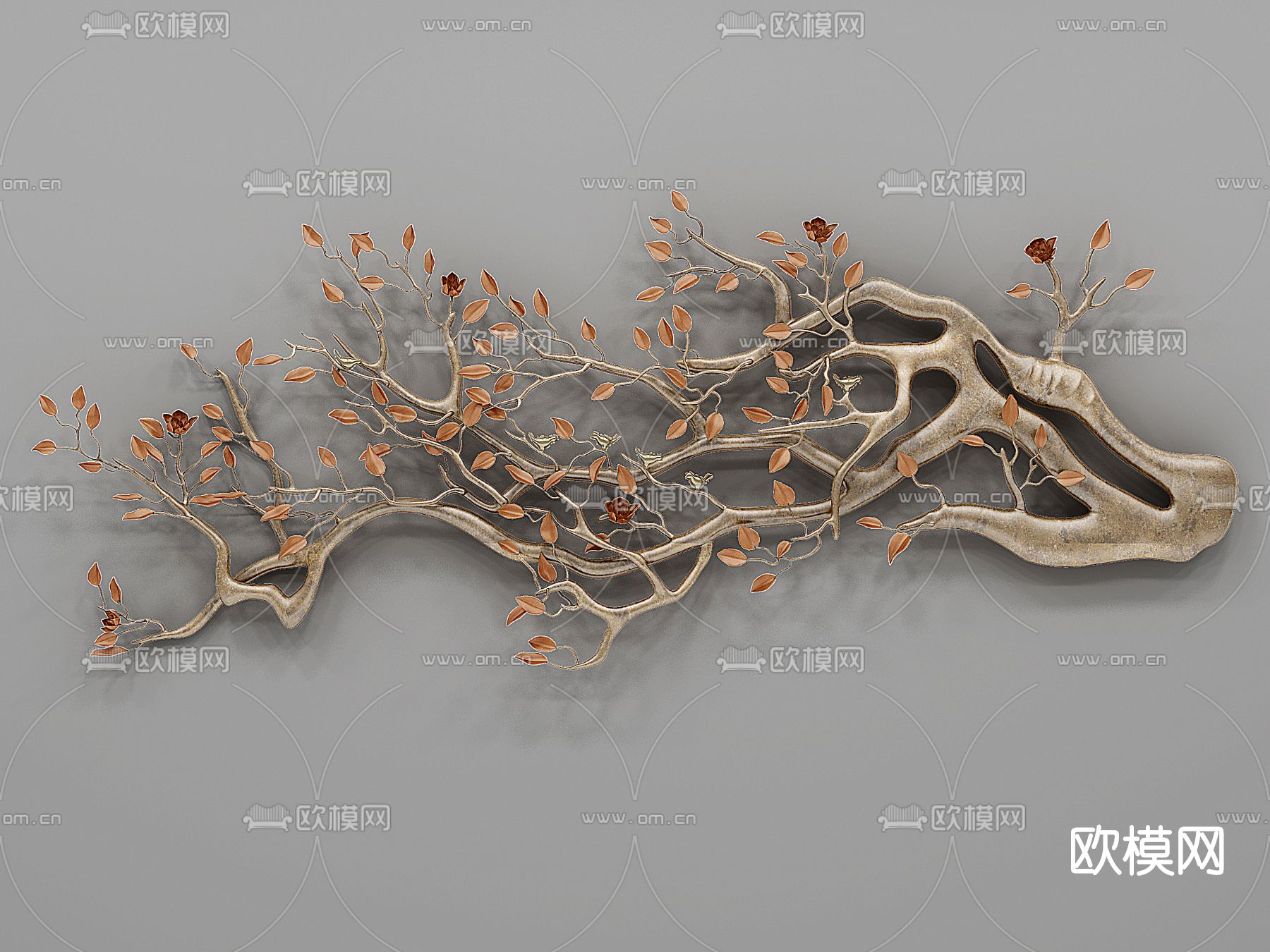 现代树枝造型3D模型下载【ID:366389697】_知末3d模型网