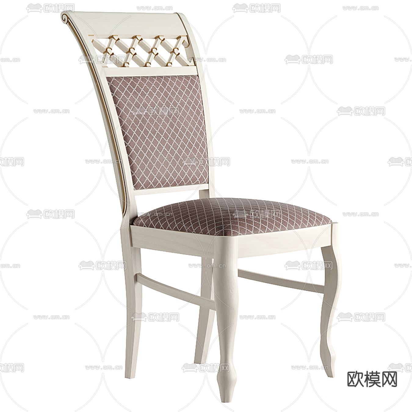 简欧餐桌椅3d模型