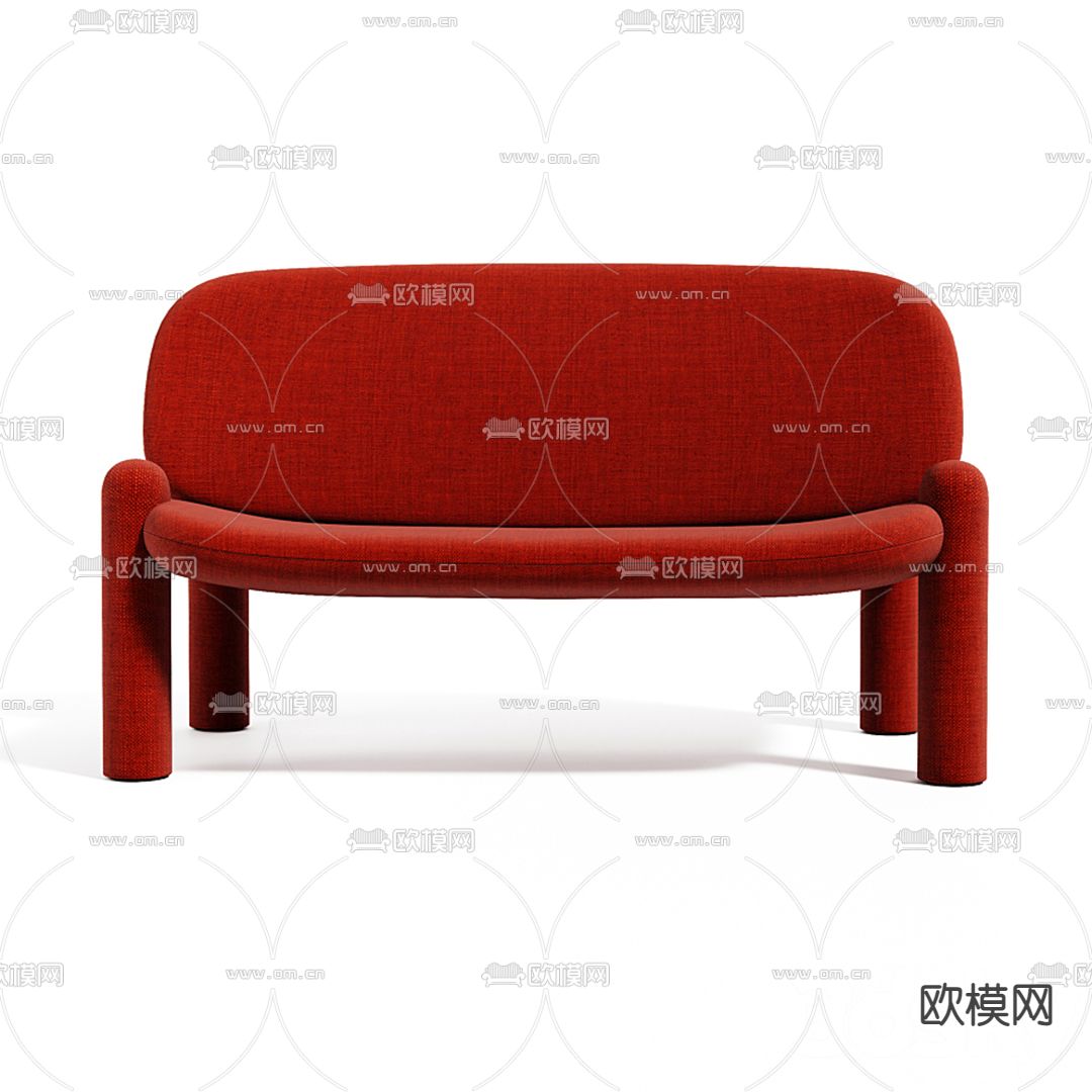 Fendi 现代布艺休闲沙发3d模型