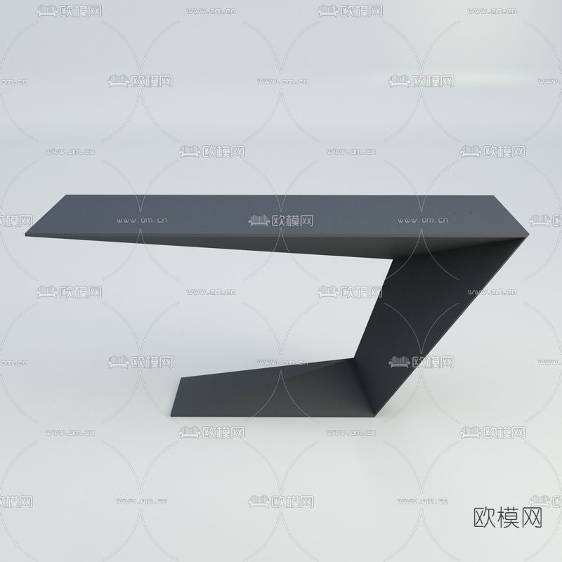 现代办公桌免费3d模型下载