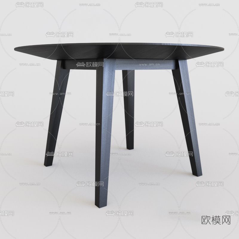 现代餐桌免费3d模型
