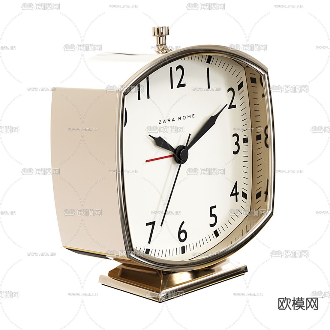 现代闹钟3d模型下载（渲染图3）
