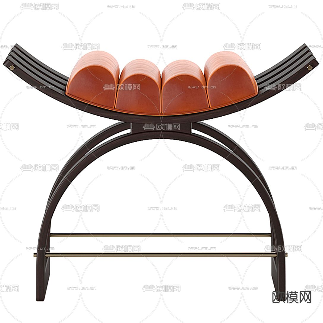 现代布艺凳子3d模型