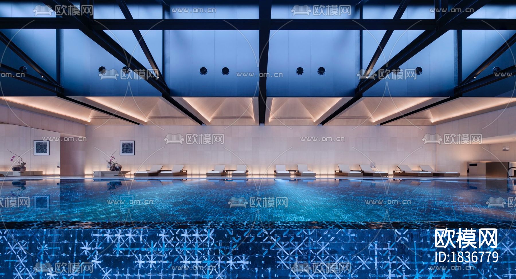 酒店cad施工图下载（渲染图5）