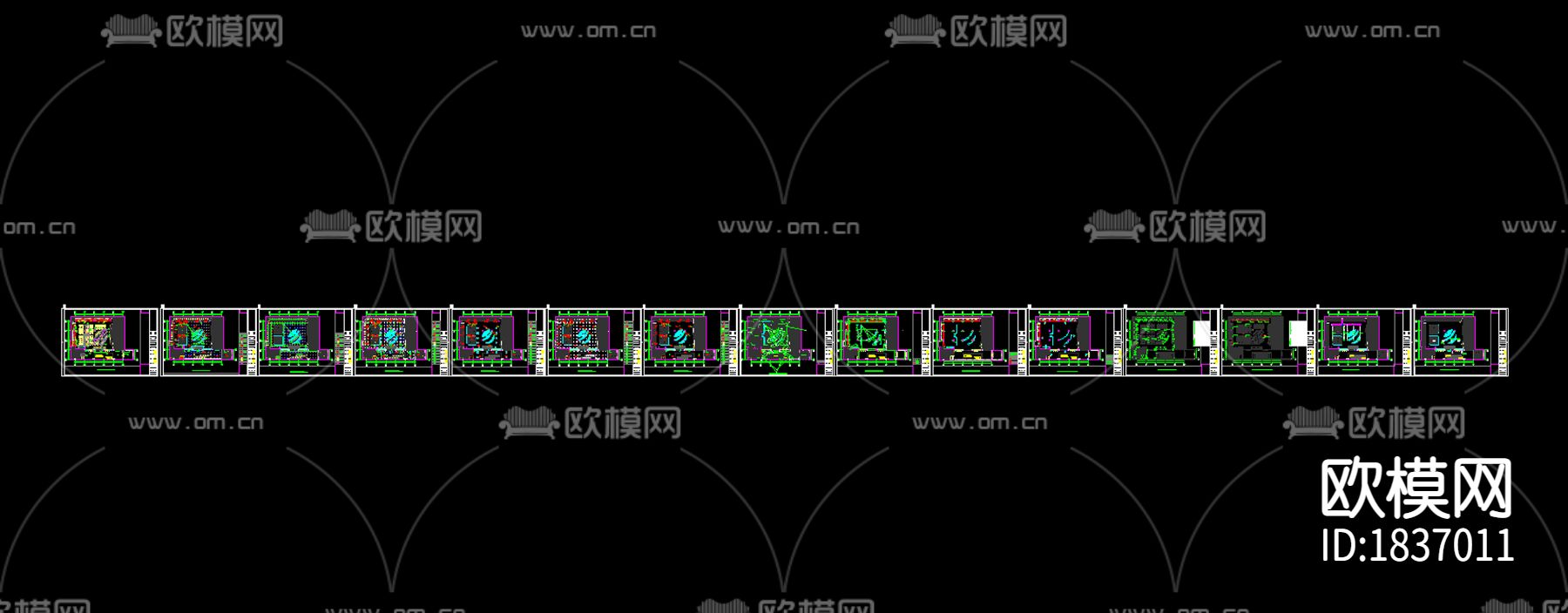 航空航天大学北区食堂cad施工图