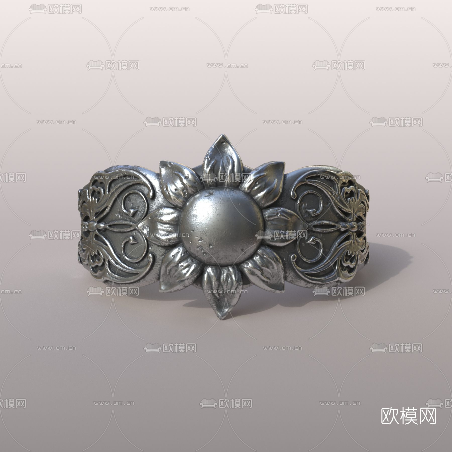 现代戒指免费3d模型下载