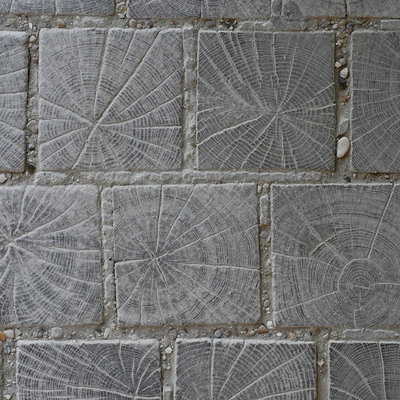  户外做旧工字拼接地砖 