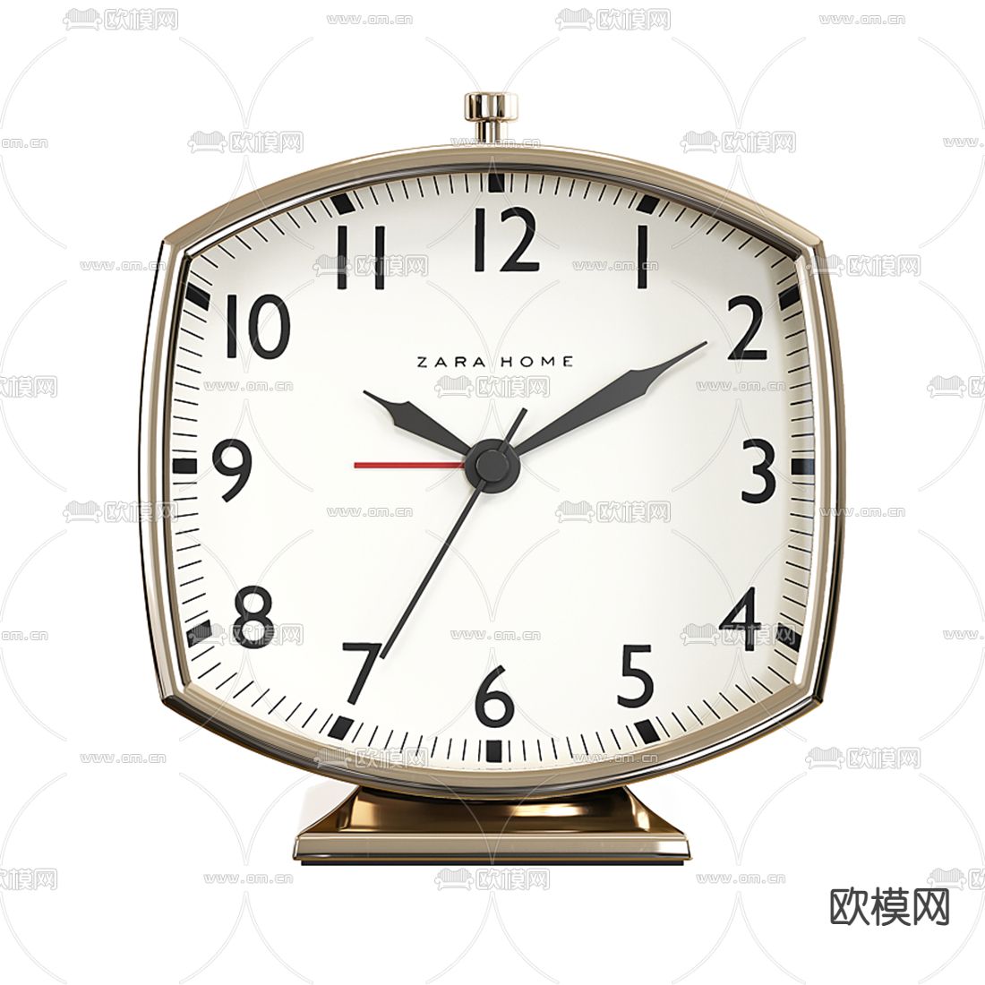 现代闹钟3d模型下载（渲染图2）