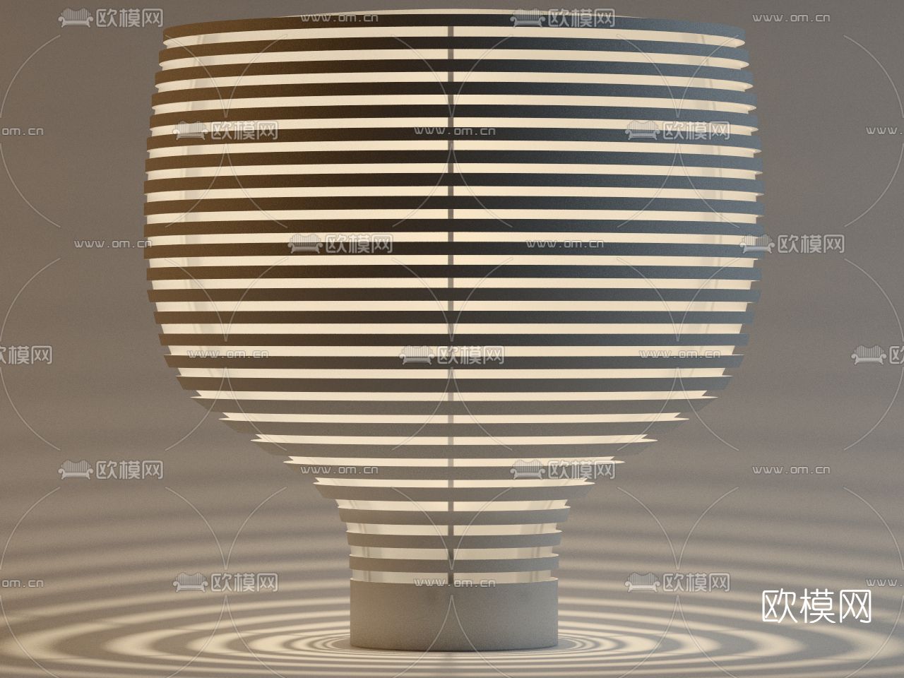 现代台灯免费3d模型下载