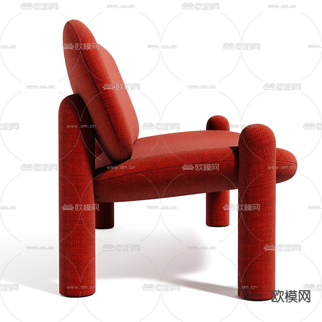 Fendi 现代布艺休闲沙发3d模型