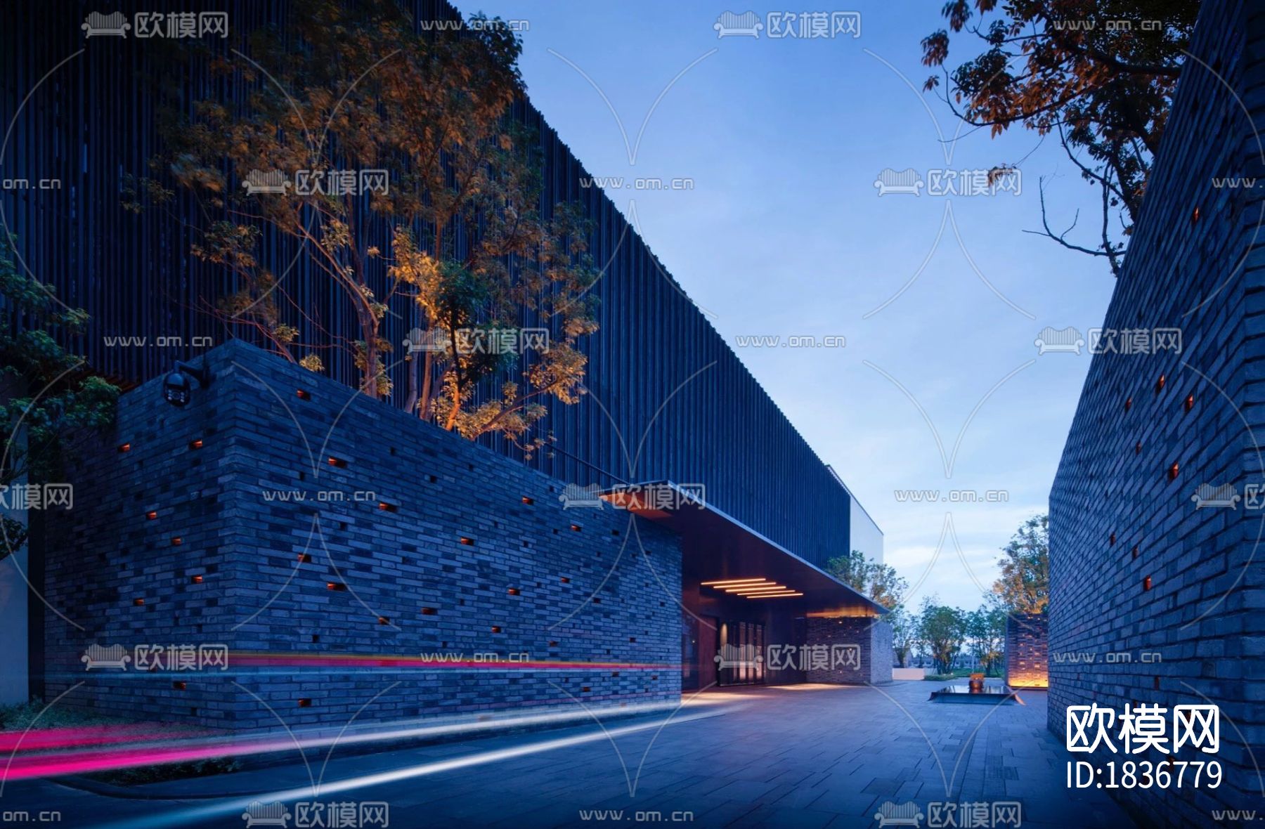 酒店cad施工图下载（渲染图4）