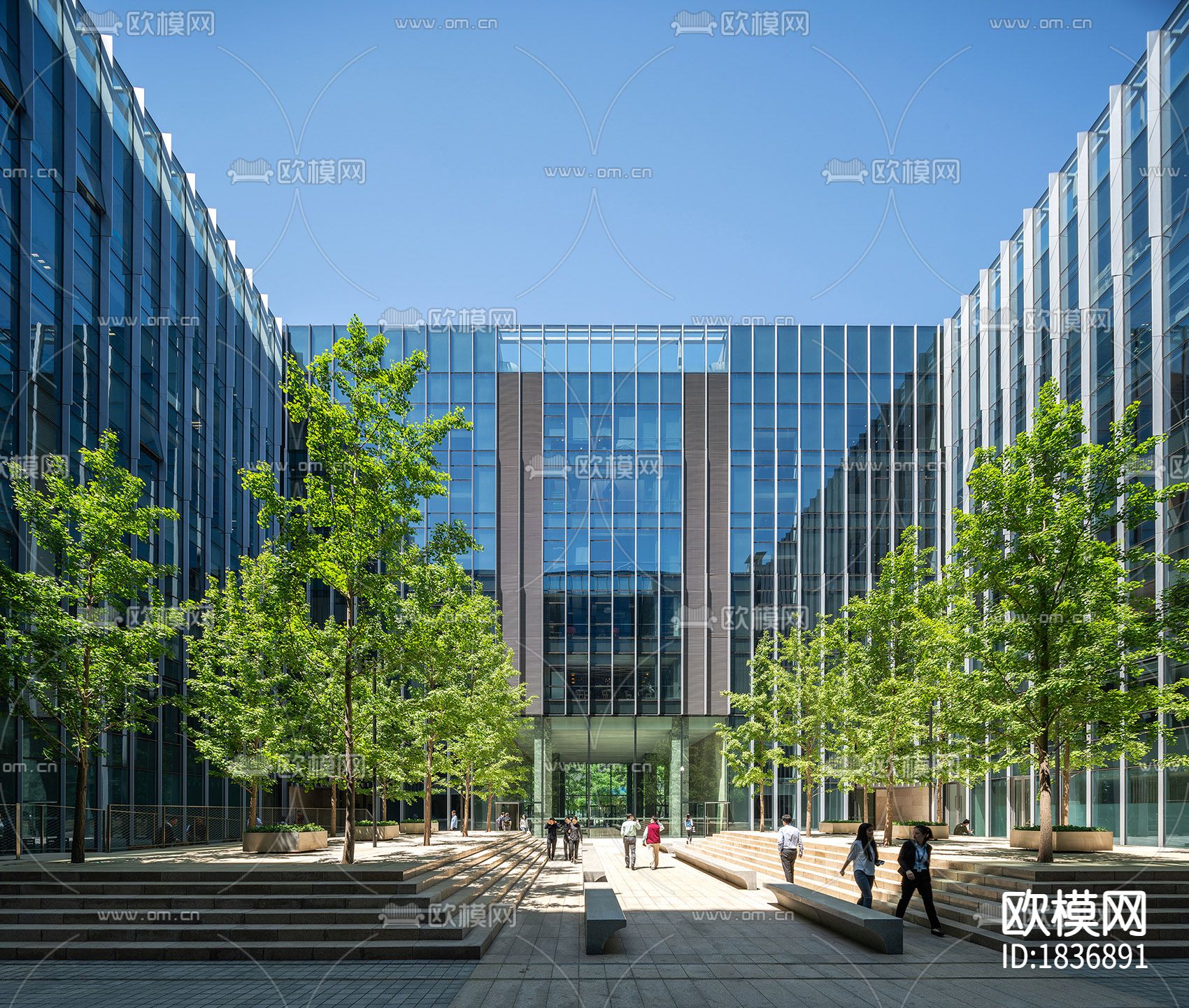 北京凯悦酒店cad施工图下载（渲染图1）