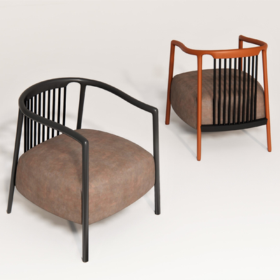  新中式休闲沙发su模型 