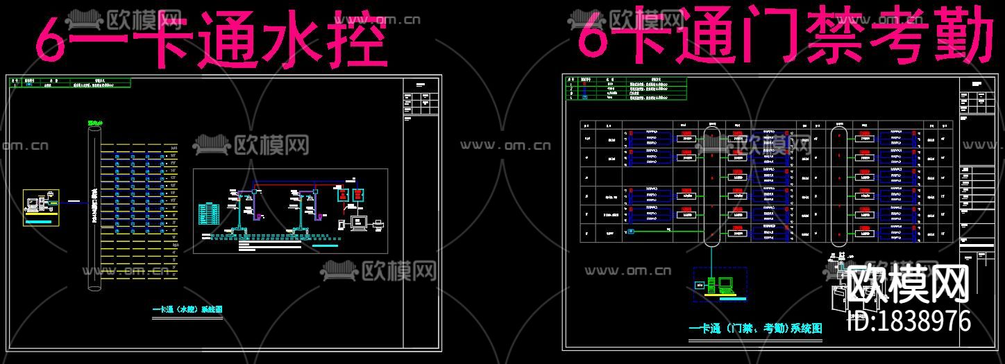 大型医院弱电系统cad施工图下载（渲染图8）