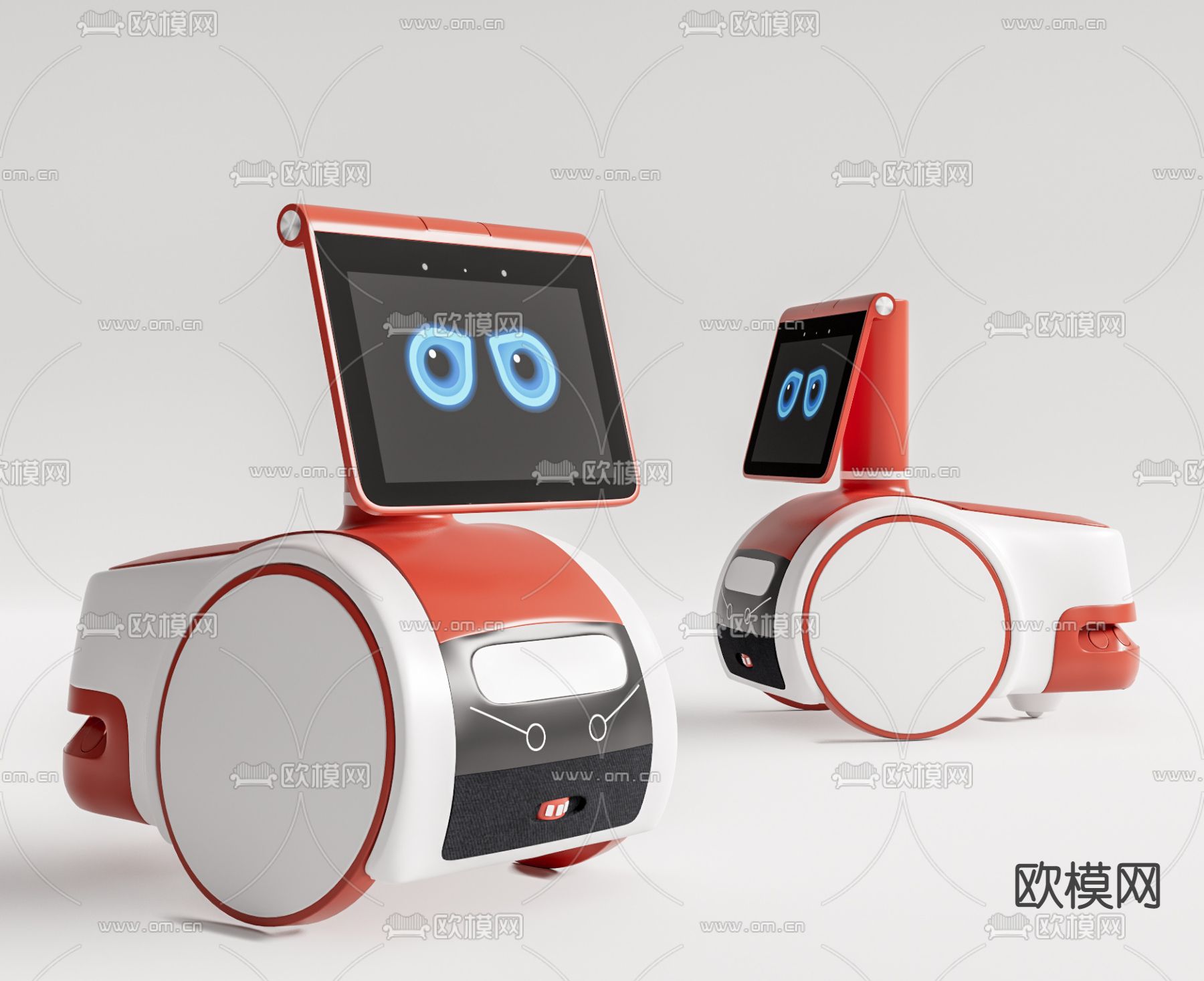 现代智能机器人su模型下载（渲染图1）