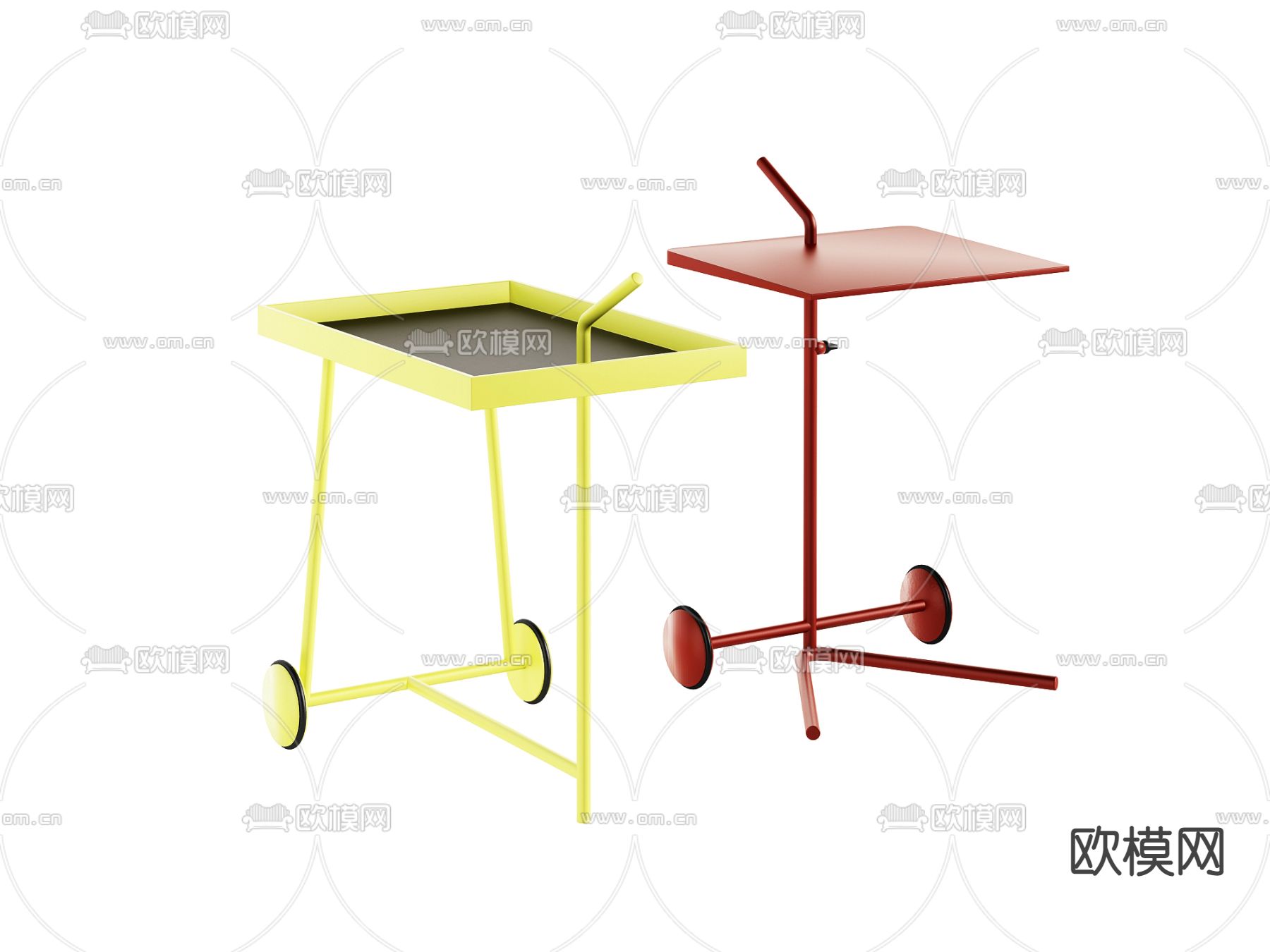 Cor 现代餐车3d模型下载