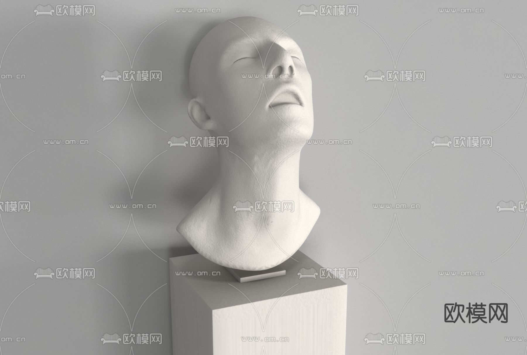 现代人物雕塑免费3d模型