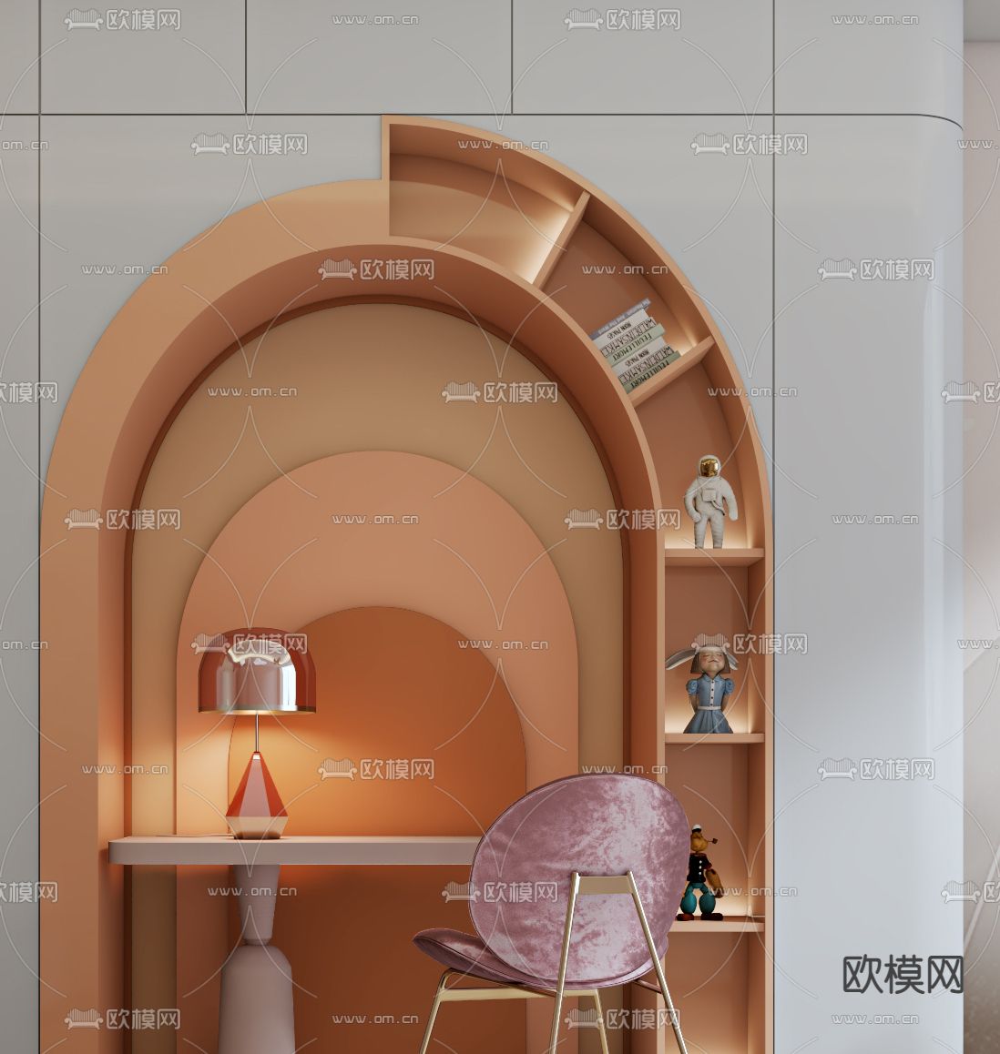 北欧儿童房3d模型