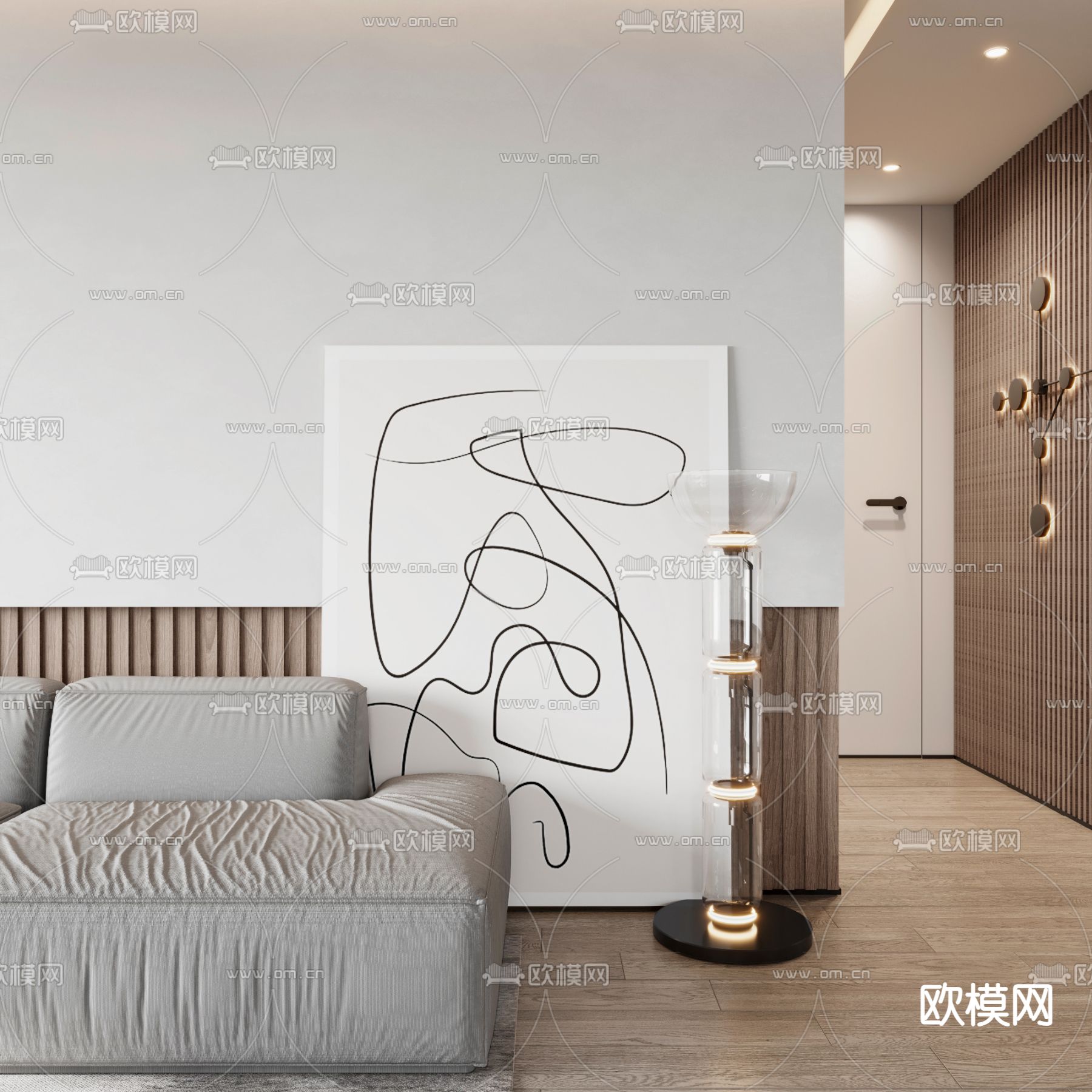 现代客餐厅3d模型