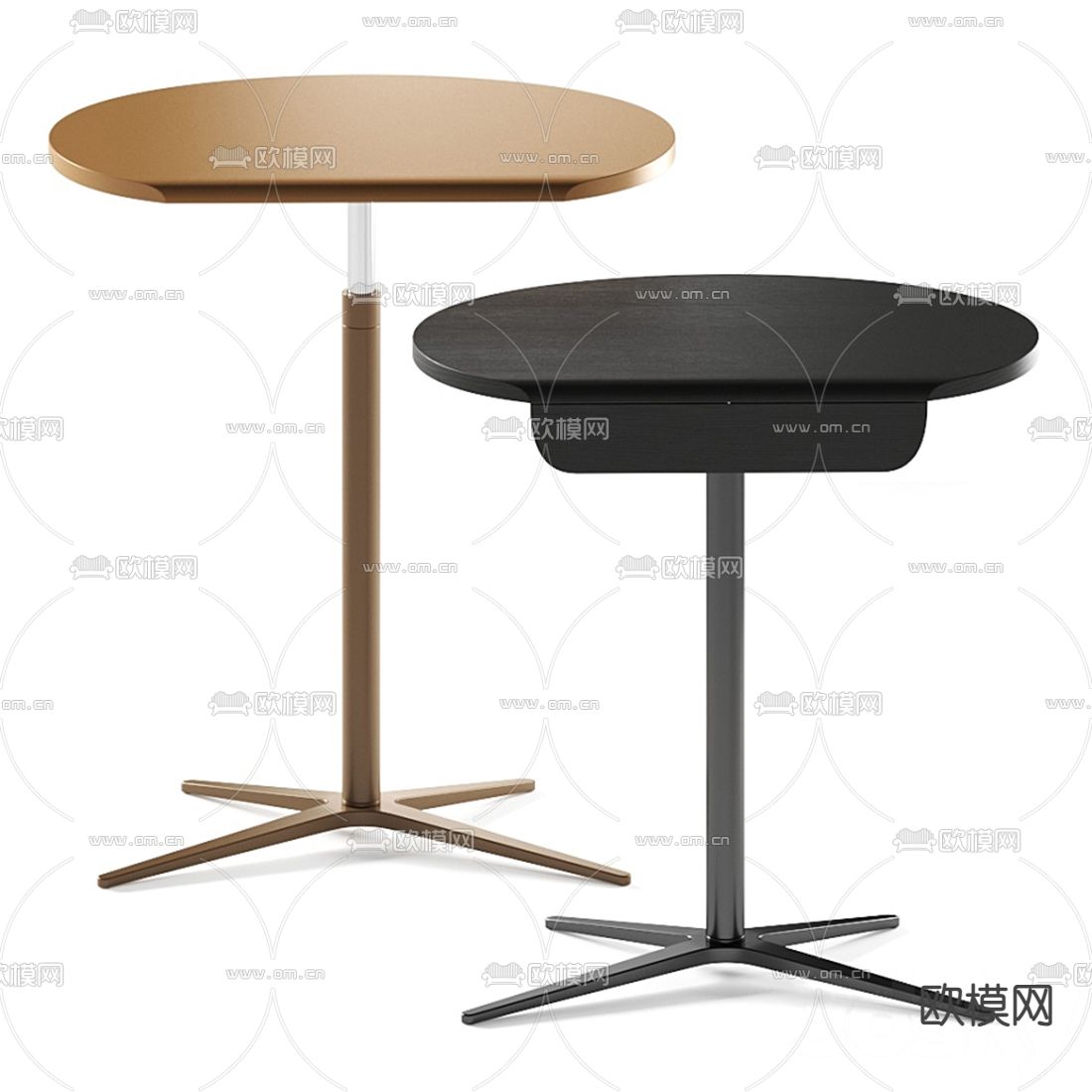 现代金属角几3d模型