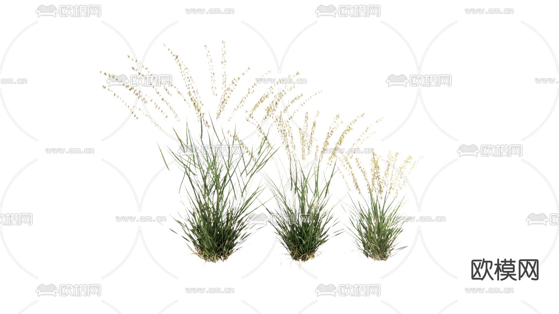 现代草丛su模型下载