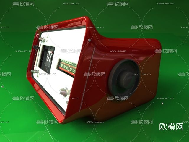 现代收音机免费3d模型下载（渲染图2）
