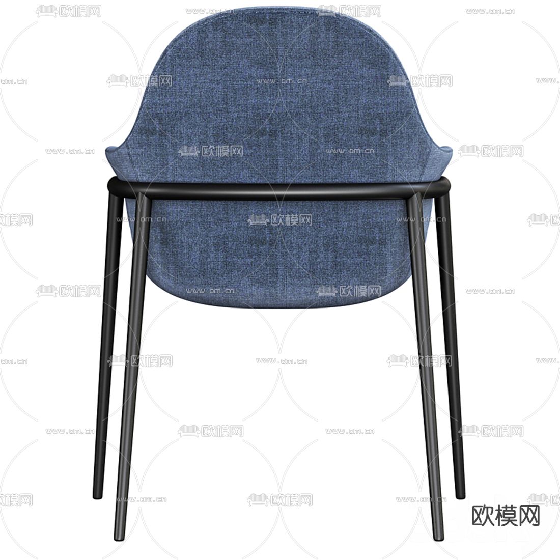 现代布艺休闲椅3d模型