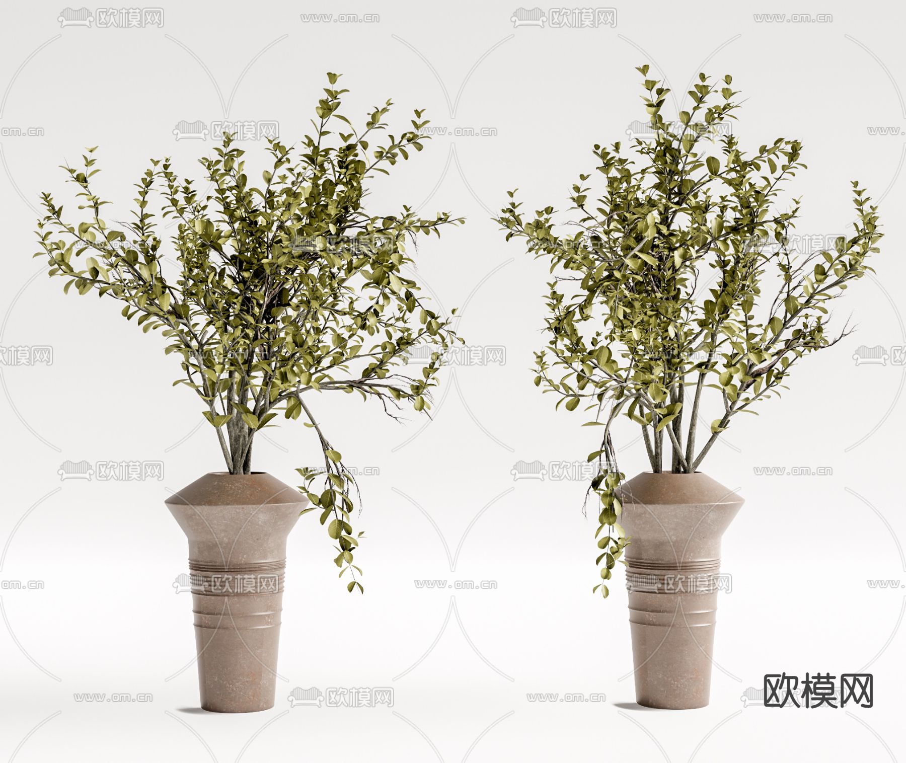 现代花瓶su模型