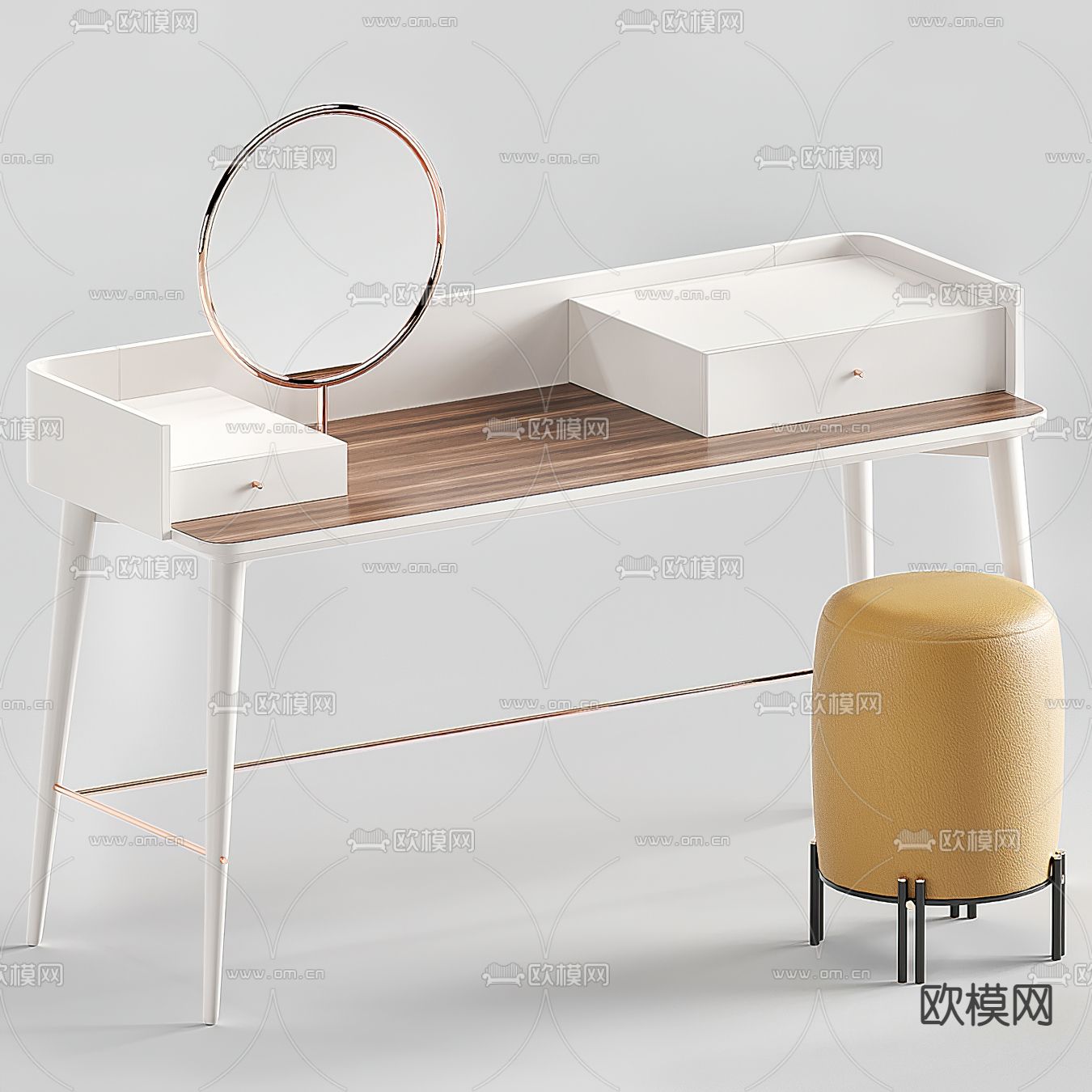 现代梳妆台3d模型