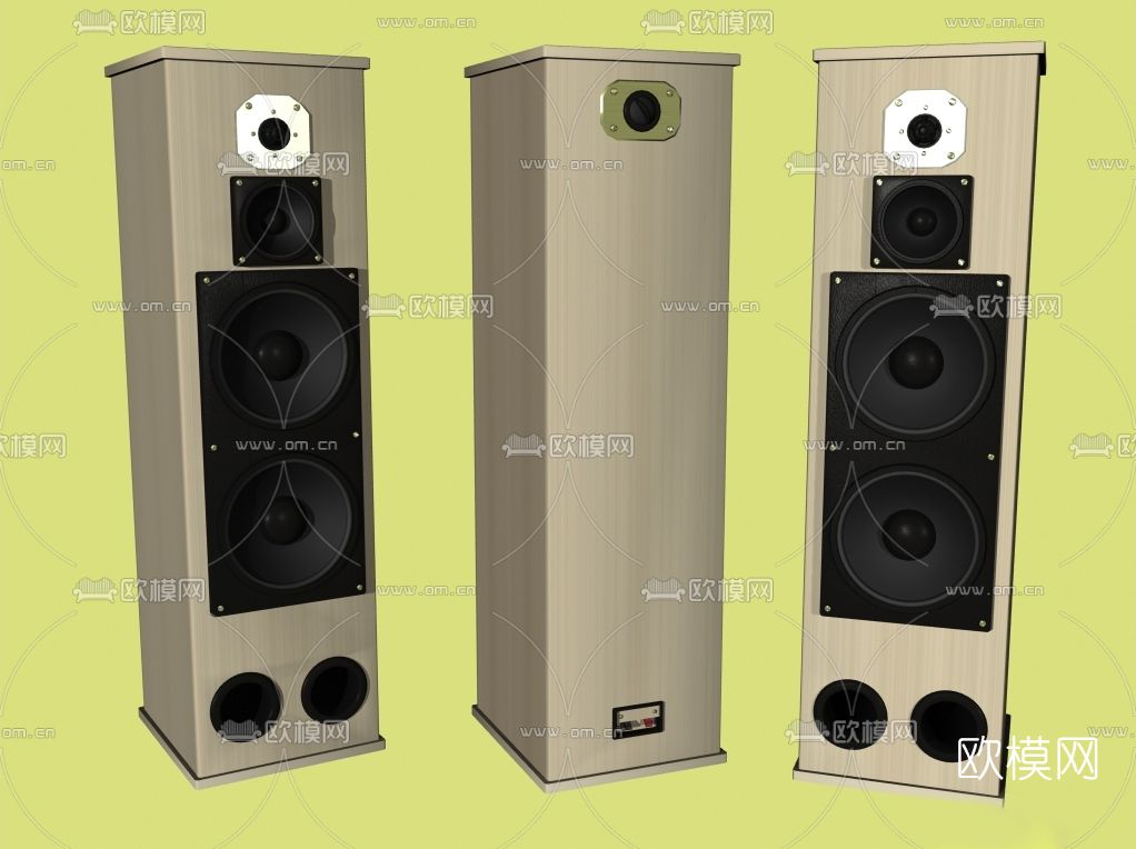 现代音响免费3d模型下载