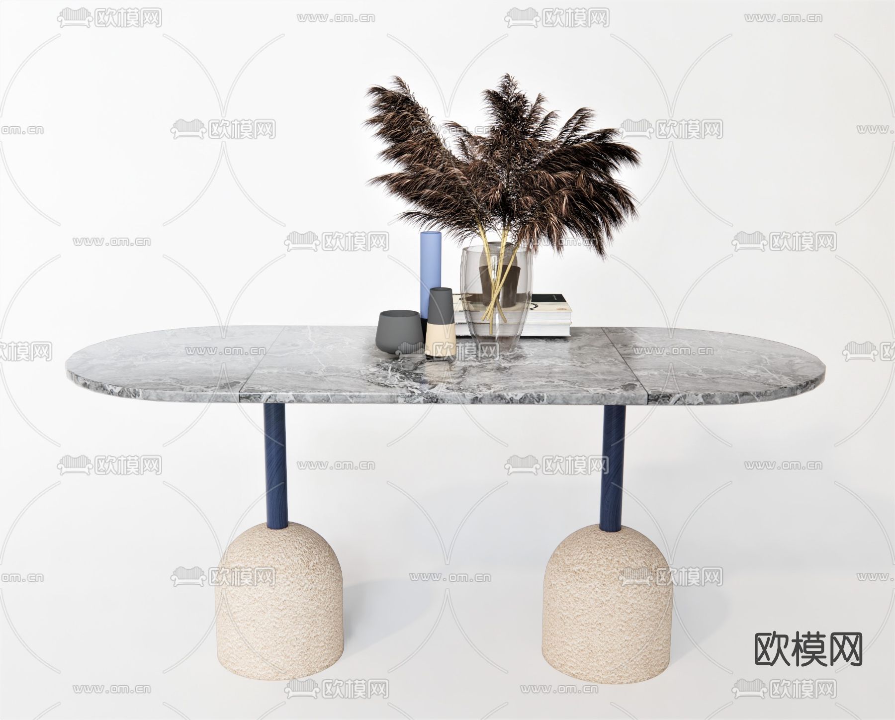 现代茶几su模型下载（渲染图1）