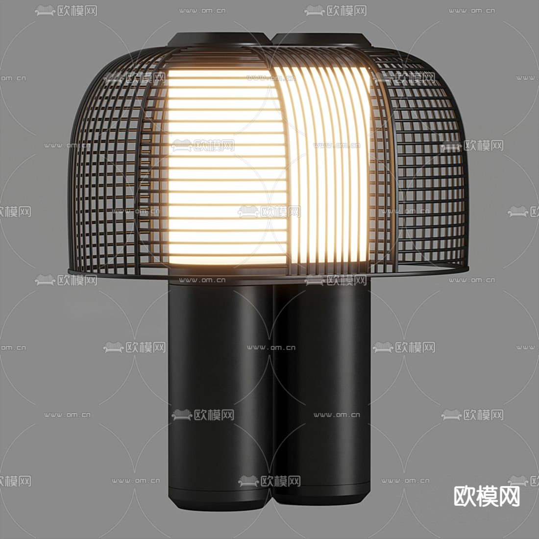 现代金属台灯3d模型