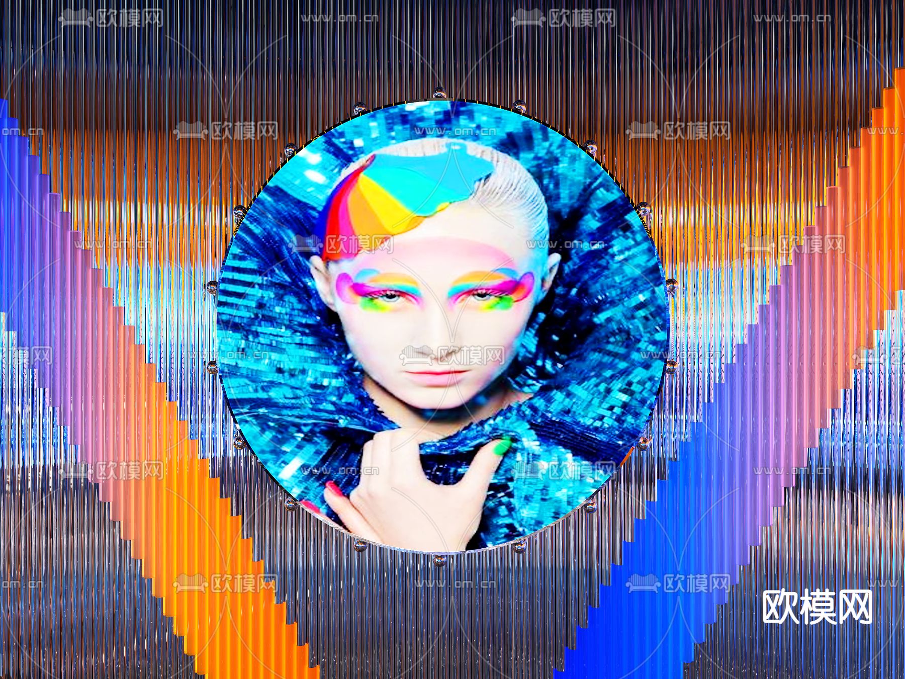现代KTV大厅3d模型
