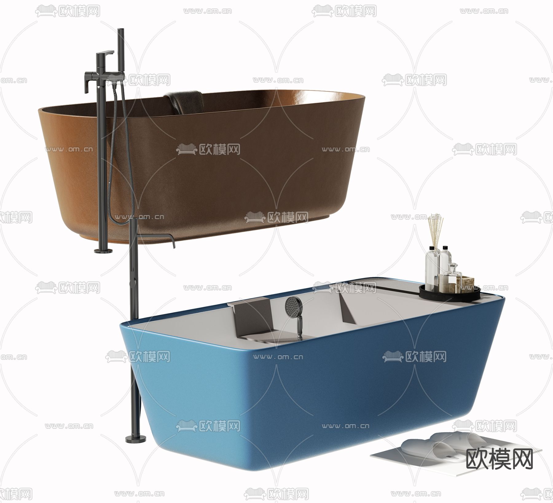 现代浴缸3d模型