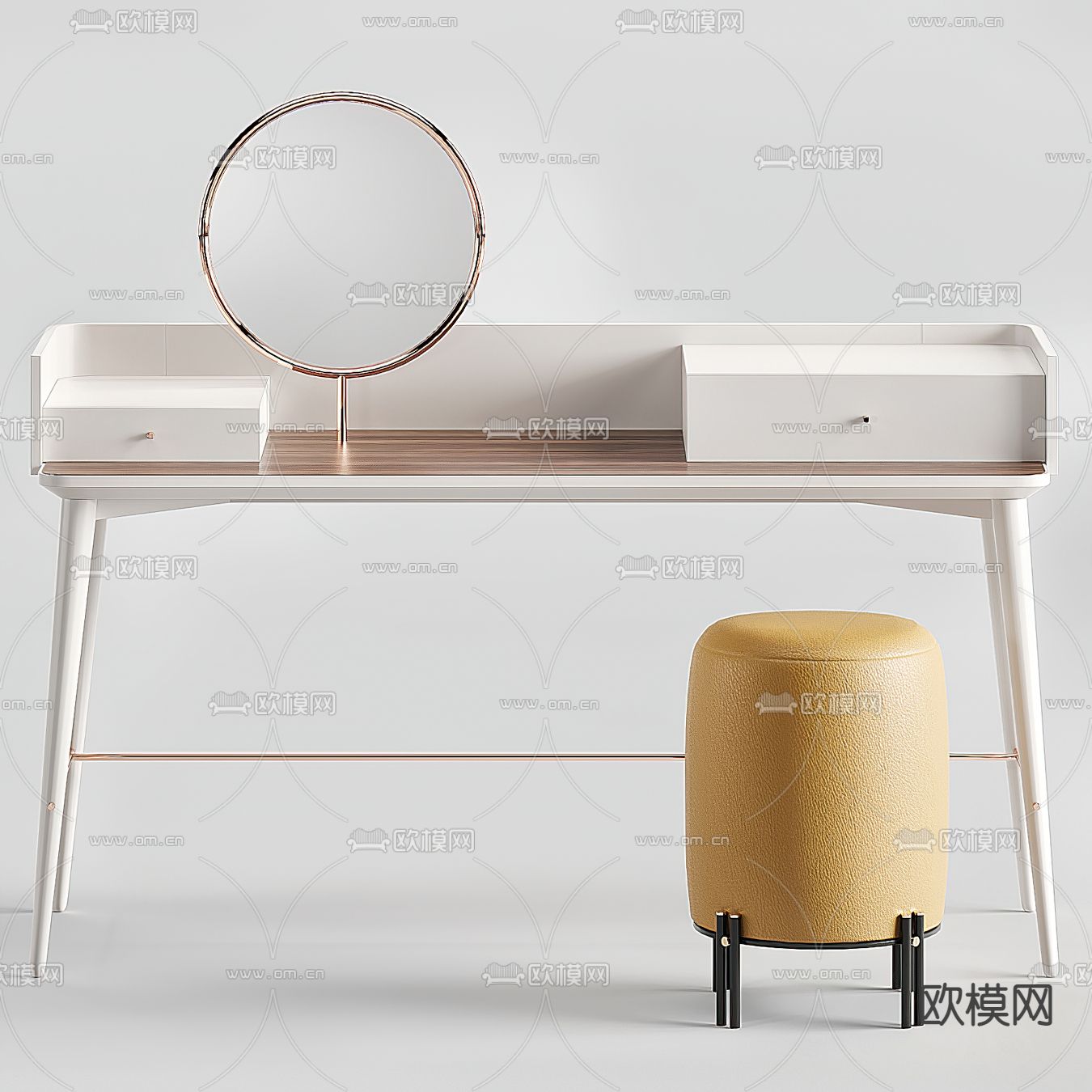 现代梳妆台3d模型