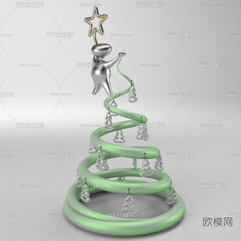 现代创意摆件免费3d模型下载