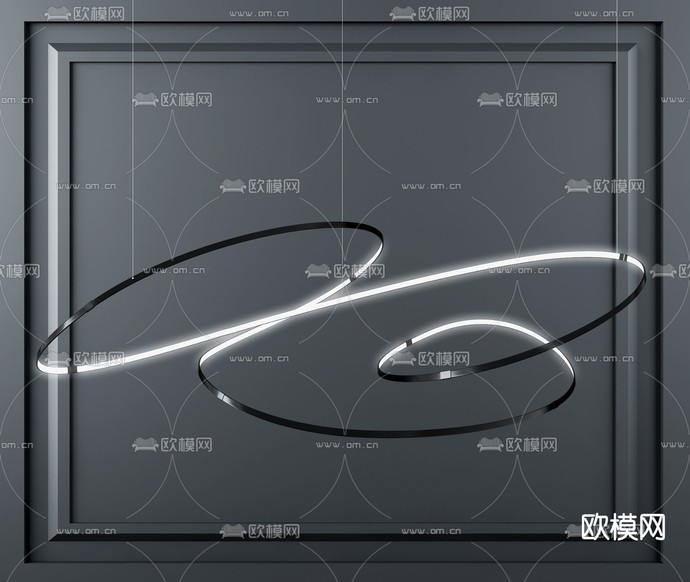 现代条形吊灯免费3d模型下载_ID11696904_3dmax免费模型-欧模网
