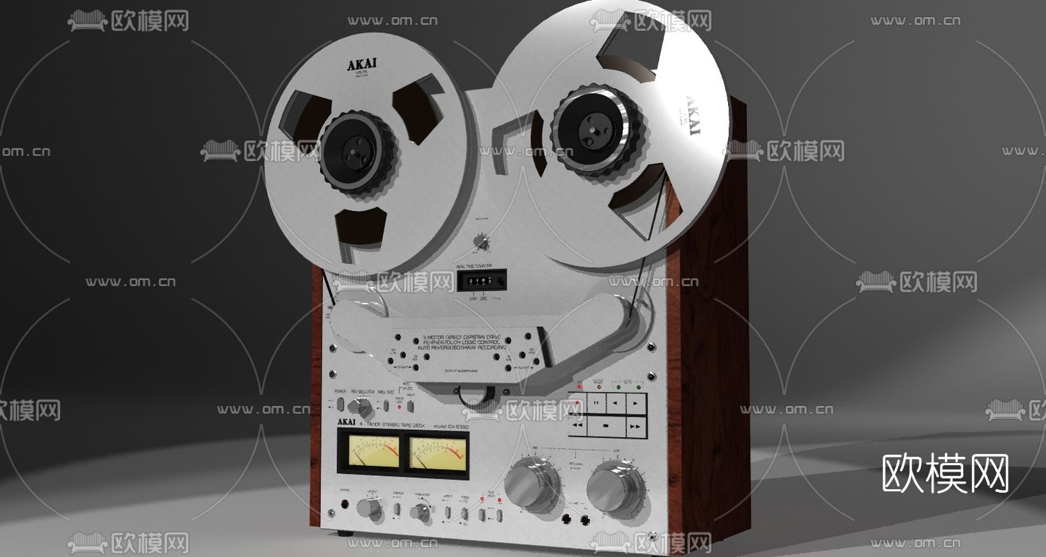 现代复古电影播放器免费3d模型下载