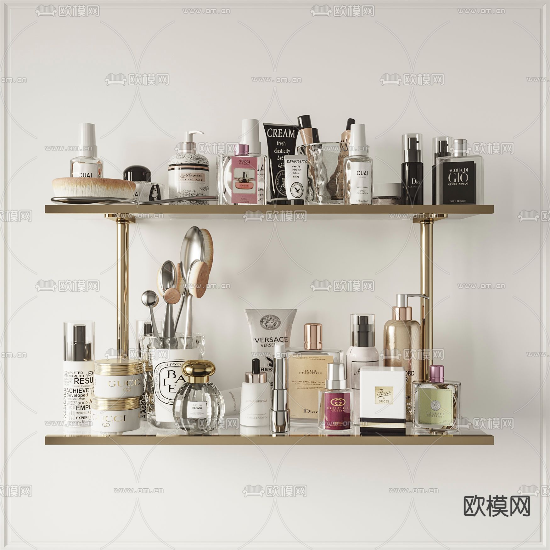 现代化妆品洗护日用3d模型下载