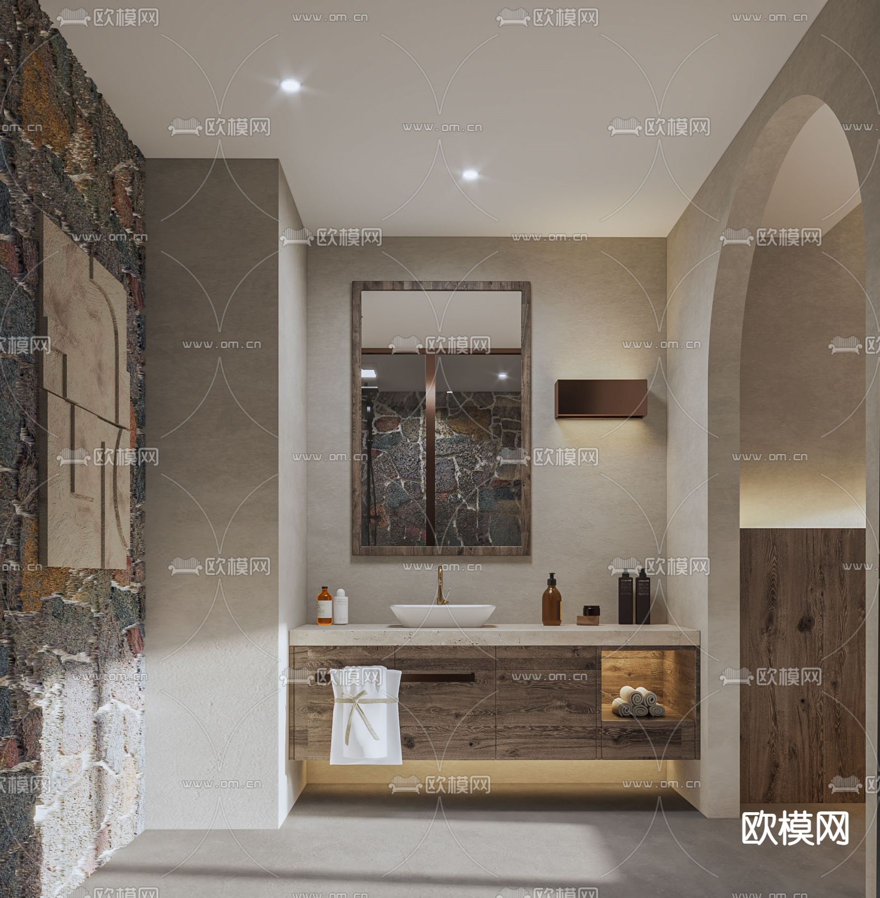 自然风民宿3d模型