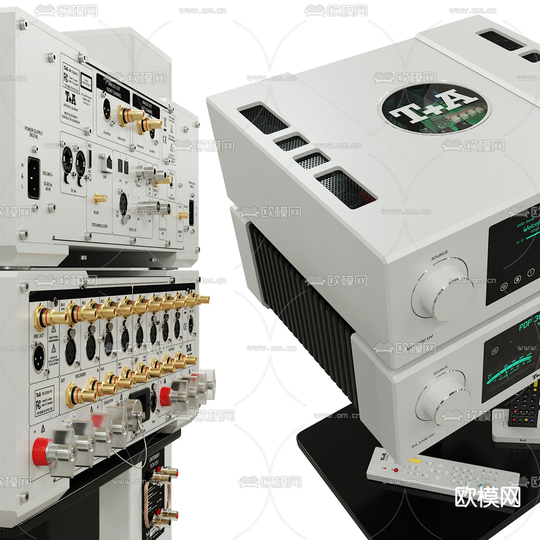 现代音响设备3d模型下载（渲染图3）