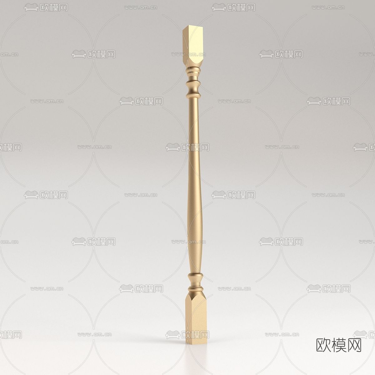 简欧金属护栏柱子免费3d模型下载