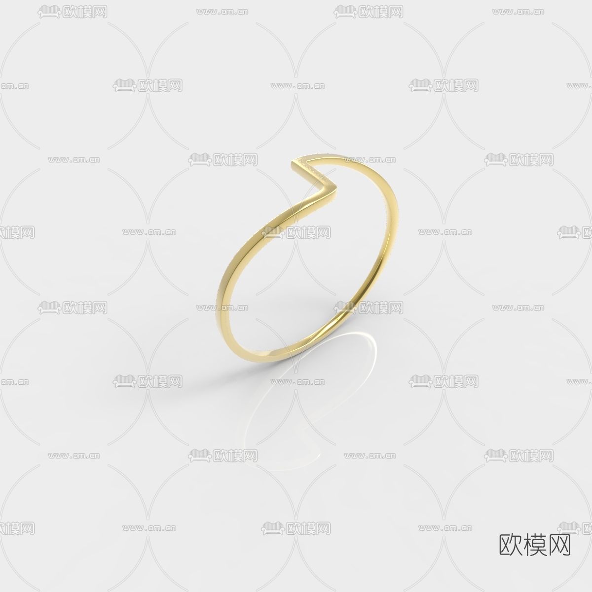 现代戒指免费3d模型下载