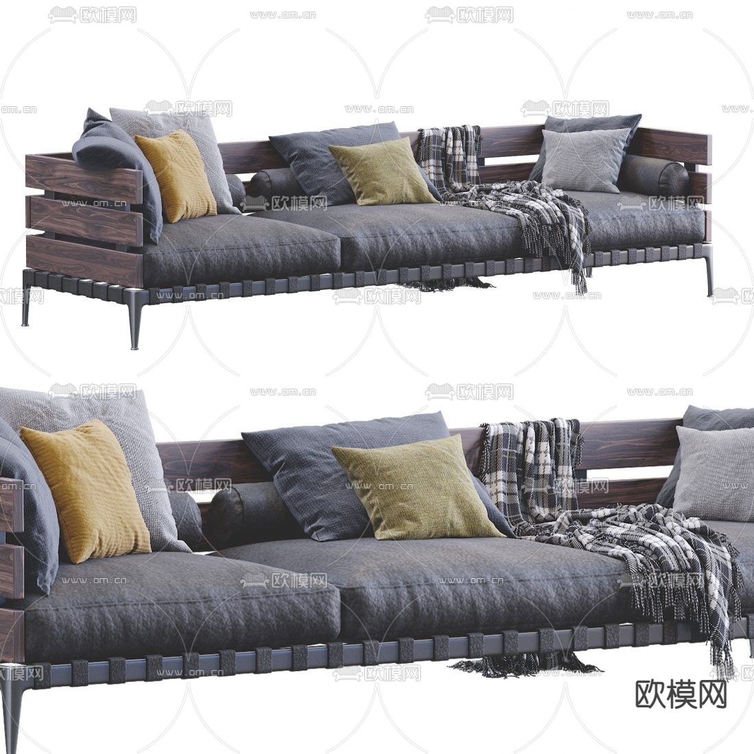 FLEXFORM 户外多人沙发3d模型下载（渲染图2）
