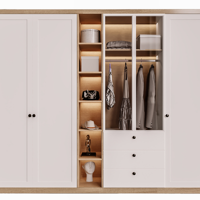 3d衣柜模型-柜子3d模型-3dmax模型免费下载-欧模网