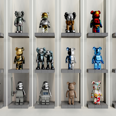  现代暴力熊玩具su模型 