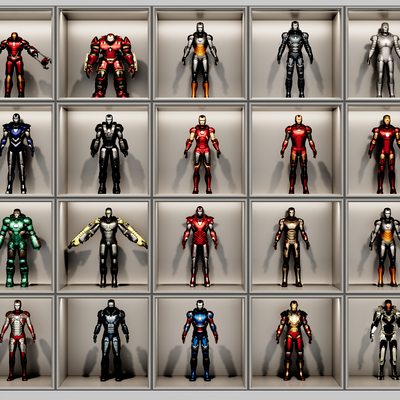  现代公仔玩具su模型 