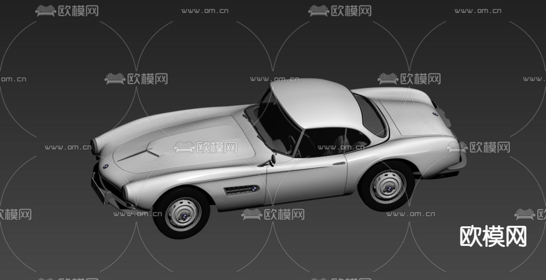 现代宝马老款汽车免费3d模型下载（渲染图3）