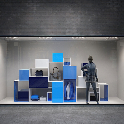  现代橱窗su模型 