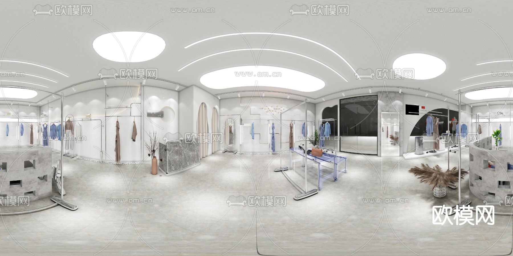 现代服装店vr全景3d模型下载_ID11696099_3dmax免费模型-欧模网